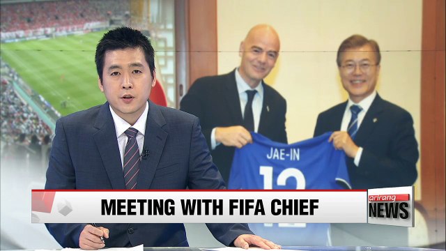 S. Korean Pres. Moon Jae-in proposes hosting 2030 World Cup with Northeast Asian countries, N. Korea