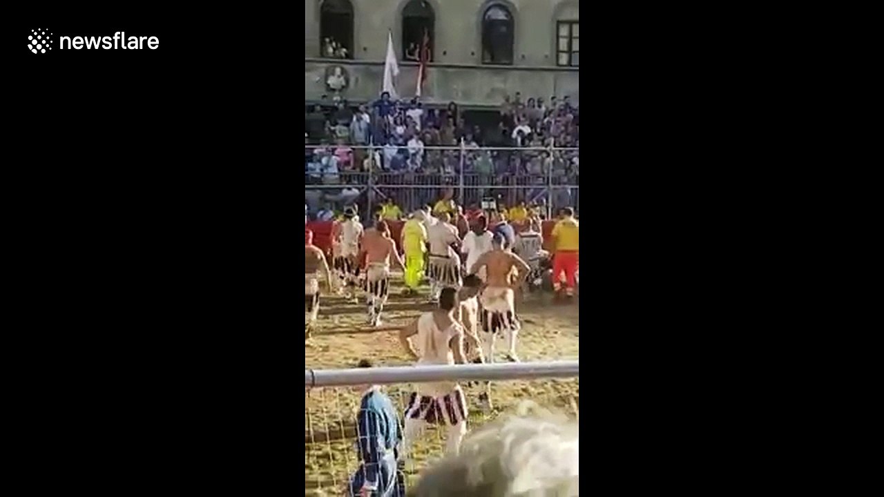 Player 'punches' referee during brutal sport that combines rugby, football and martial arts