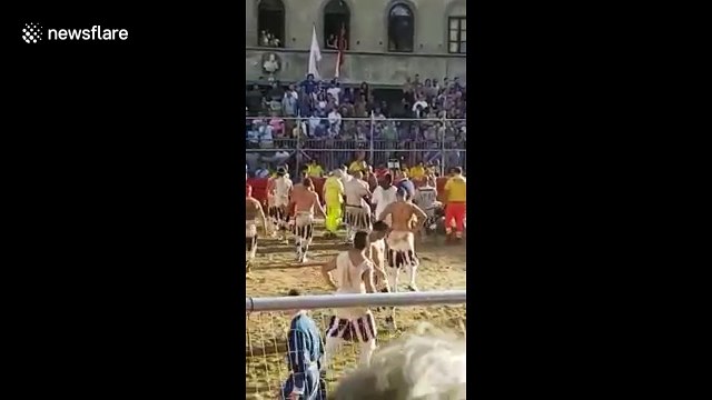 Player 'punches' referee during brutal sport that combines rugby, football and martial arts