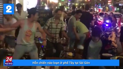 Hỗn chiến náo loạn ở phố Tây tại Sài Gòn