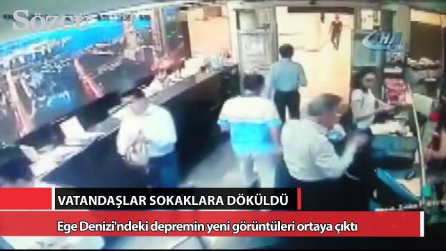 Ege Denizi'ndeki depremin yeni görüntüleri ortaya çıktı