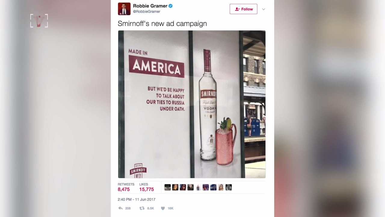 Smirnoff Vodka Trolls President Trump