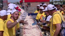 Mamma Mia! California Breaks World Record for 1.2 Mile Long Pizza
