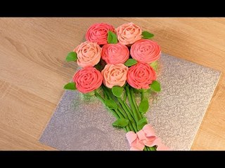 Faire des cupcakes en forme de rose - Bouquet de cupcakes