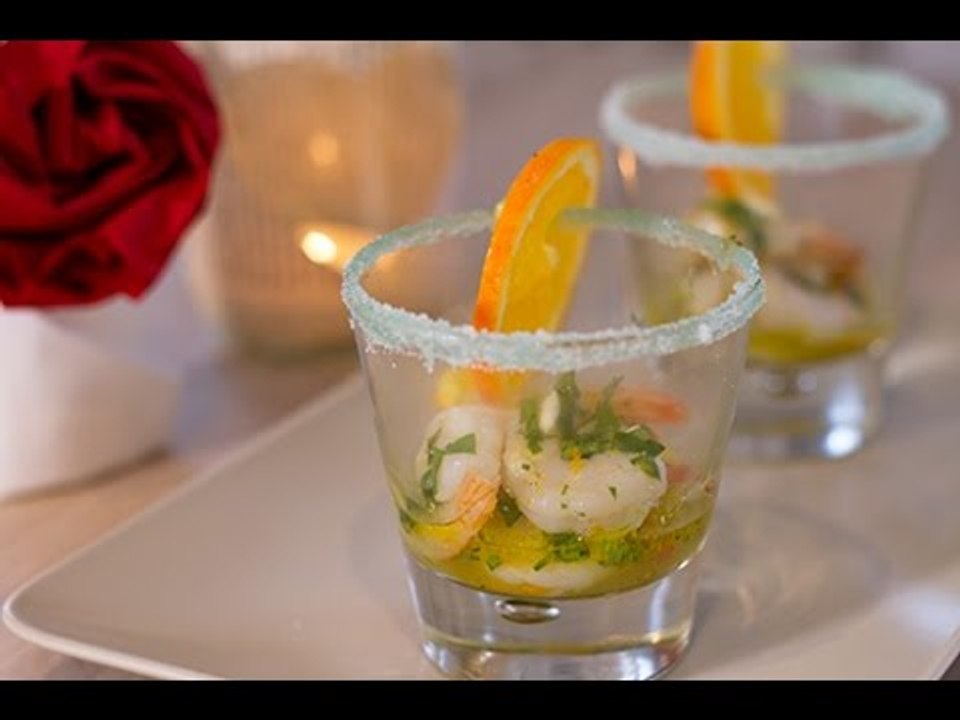Crevettes marinées à l'orange