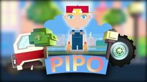 Ekskavatör Pipo ve onun çekici aracı _ Çocuklar için Minecraft gibi çizgi film,2017