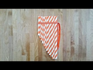 Bricolage enfant. Fabriquer une flûte de pan