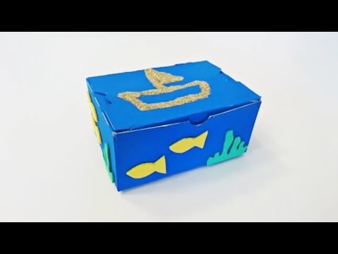 Bricolage enfant. Fabriquer une boîte à coquillages