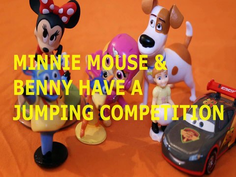 Toy MINNIE MOUSE & BENNY HAVE A JUMPING COMPETITION + SWIPER DORA SKYE PAW PATROL ANNA MCQUEEN MAX