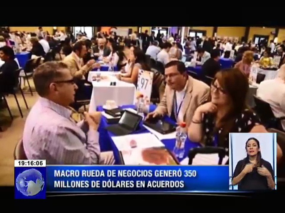 Macro rueda de negocios generó 350 millones de dólares en acuerdos