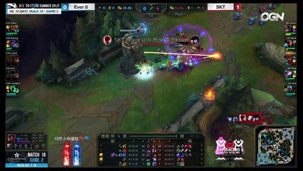 Hightlight 2017 SKT Summer : SKT T1 vs Ever 8  Ván 2 (10/6/2017)