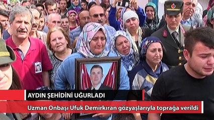 Aydın şehidini uğurladı
