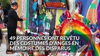 Un an après Orlando, 49 anges ont paradé devant la discothèque où avait lieu l'attaque