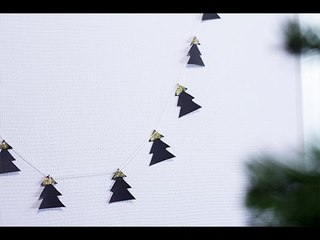 DIY Noël : Guirlande de sapins