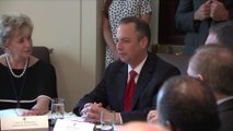 Priebus, Cabinet members praise Trump in first White House meeting
