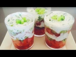 Recette verrines tomate chèvre - L'atelier de Juliette