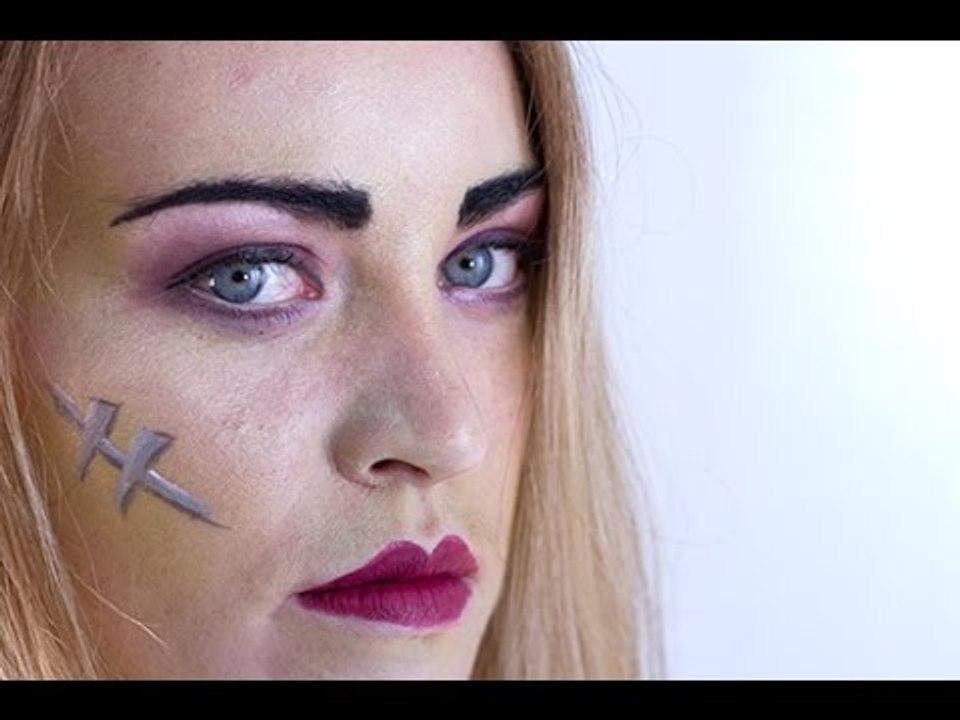 Maquillage Halloween : Miss Frankenstein