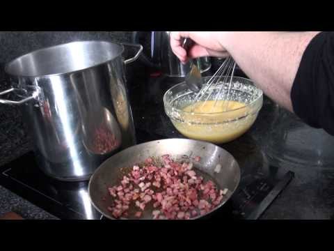 Spaghettis à la sauce Carbonara - Recette traditionnelle sans crème