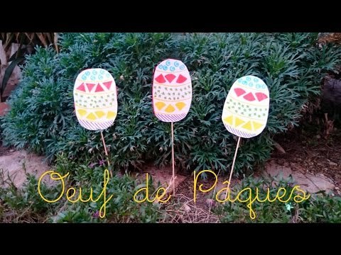 Bricolage de Pâques pour enfant. Un oeuf de Pâques à planter