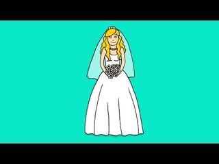 Apprendre à dessiner une mariée - How to draw a bride