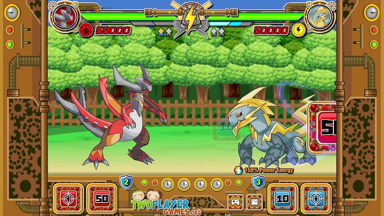 Fragma vs Mandaurus - Fuzzmon Monster Fighting