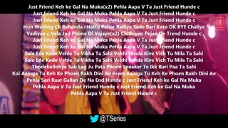 JUST FRIEND Lyrics  PREET RAI  ANKIT DEV  Latest Punjabi Song 2017