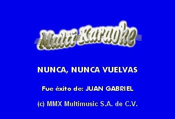 Juan Gabriel - Nunca Nunca Vuelvas (Karaoke)
