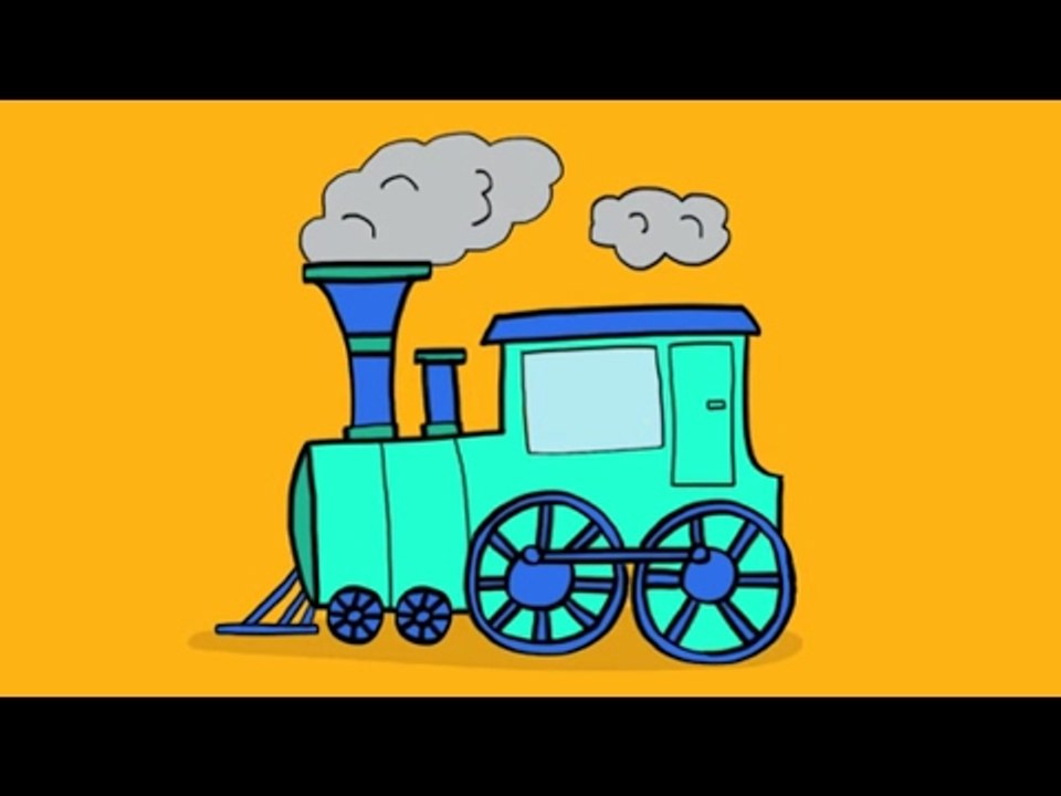 Apprendre à dessiner une locomotive vapeur en 3...