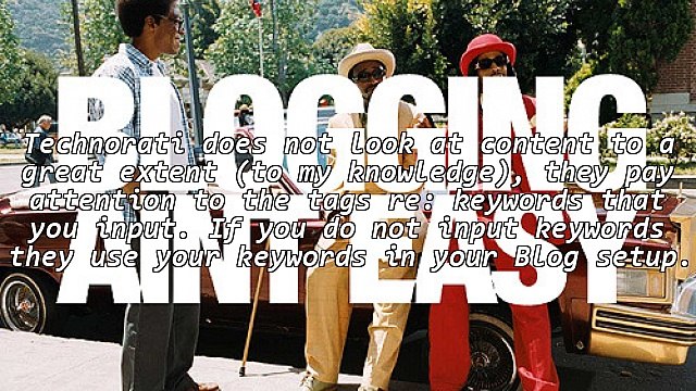 Part Three - Keywords, Tags, Categories - Oh Vey! I Am So Mixed Up!