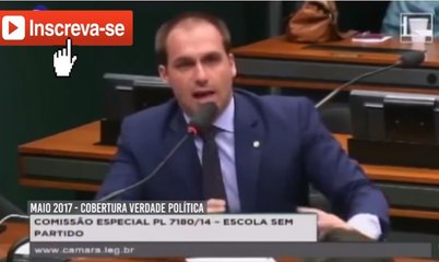 Eduardo Bolsonaro detona esquerdista