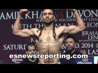 Intense Keith Thurman vs Leonard Bundu Weigh ins HD