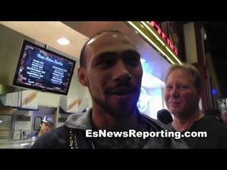 Keith Thurman Buys Pizza After The Weight ins