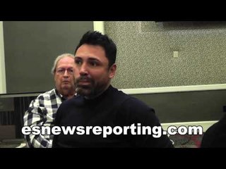 Oscar De La Hoya Reacts To Mayweather vs Pacquiao