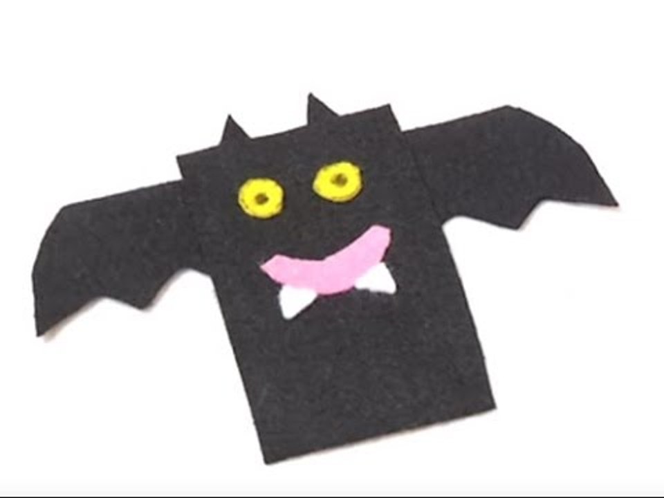 Fabriquer une chauve-souris en feutrine pour Halloween