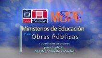 Ministerios De Educación y de Obras Públicas coordinan acciones para agilizar construcción de escuelas-Video