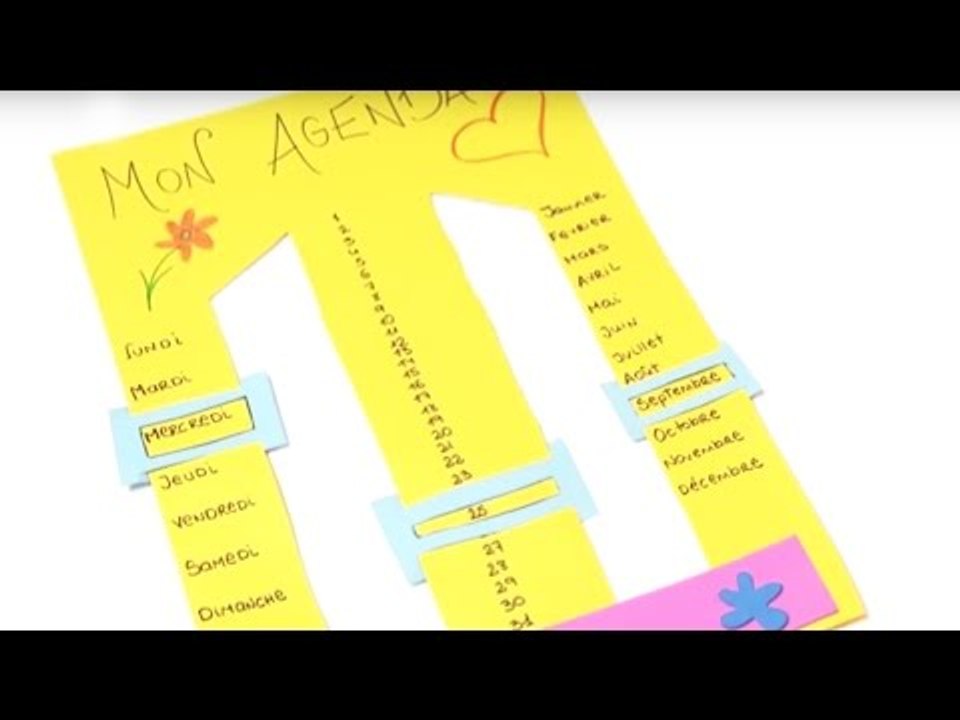 Fabriquer un calendrier mural