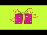 Apprendre à dessiner un cadeau - How to draw a gift