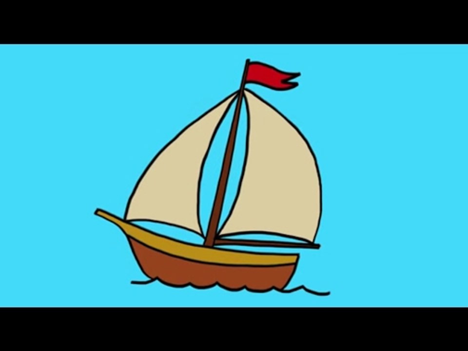 Comment dessiner un bateau à voile ?