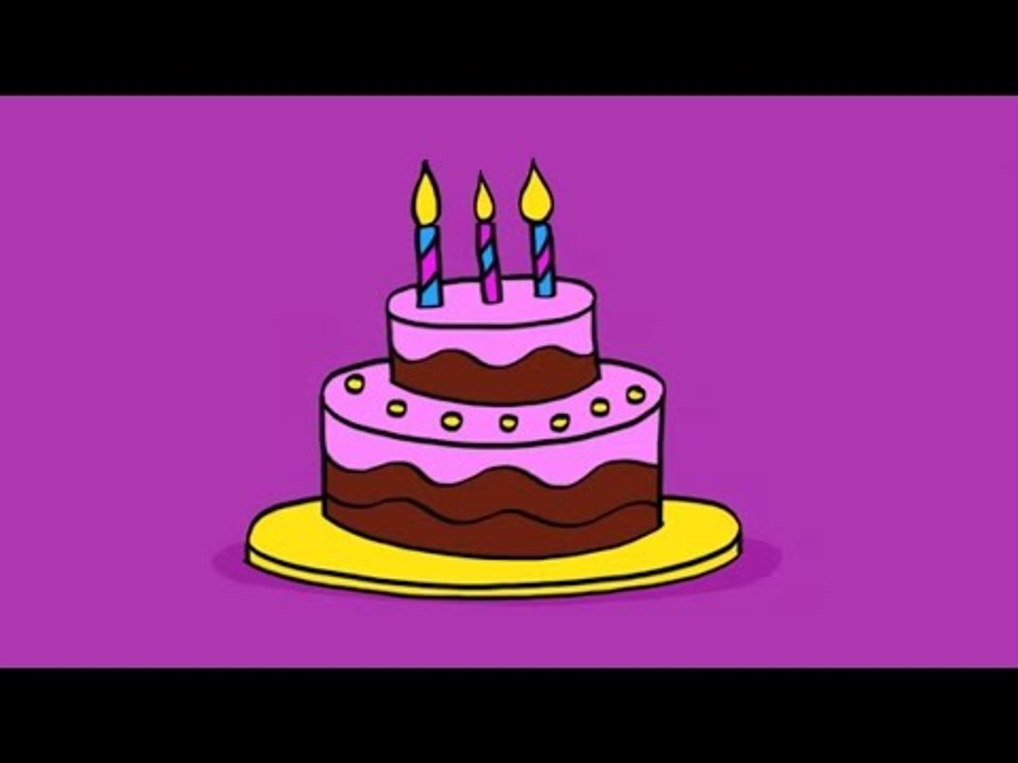 Apprendre A Dessiner Un Gateau D Anniversaire How To Draw A Birthday Cake Video Dailymotion