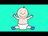 Apprendre à dessiner un bébé - How to draw a baby