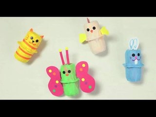 Fabriquer des maracas animaux. Bricolage de Carnaval pour enfant.