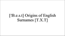 [ZSfJE.R.e.a.d] Origins of English Surnames by Joslin Fiennes ZIP