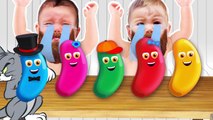 Bad Baby Crying and Learn Colors Colorful Candy - Finger Family Songs Collection