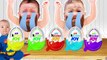 Bad Baby crying and learn colors Colorful Kinder Joy - Masha and Bear Finger Family Song Collection