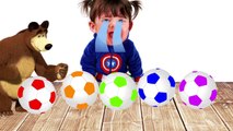 Bad Baby Crying and Learn Colors Colorful Soccer Ball Finger Family Songs Collection