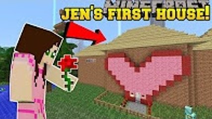 PopularMMOs Minecraft׃ JEN'S FIRST HOUSE EVER!!!