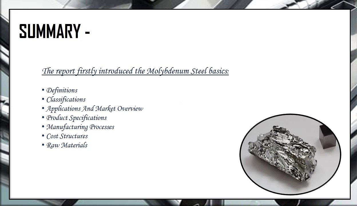 Global Molybdenum Steel Report by Material, Application, and Geography 2021: Aarkstore