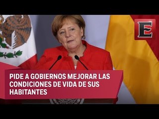 Muros no acaban con los problemas migratorios: Merkel