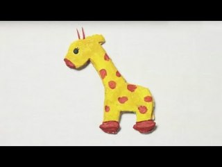 Fabriquer une girafe en pâte à sel