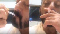 Sanjay Dutt's Smoking Picture From A Video Call Goes Viral